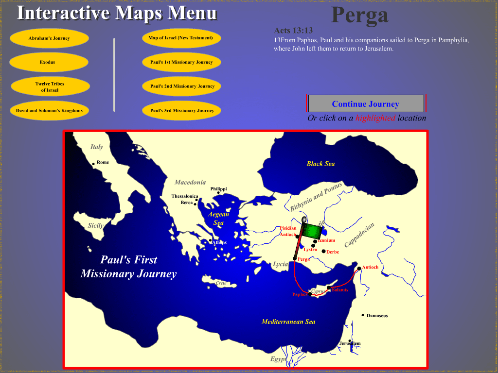 Interactive Maps Menu screenshot