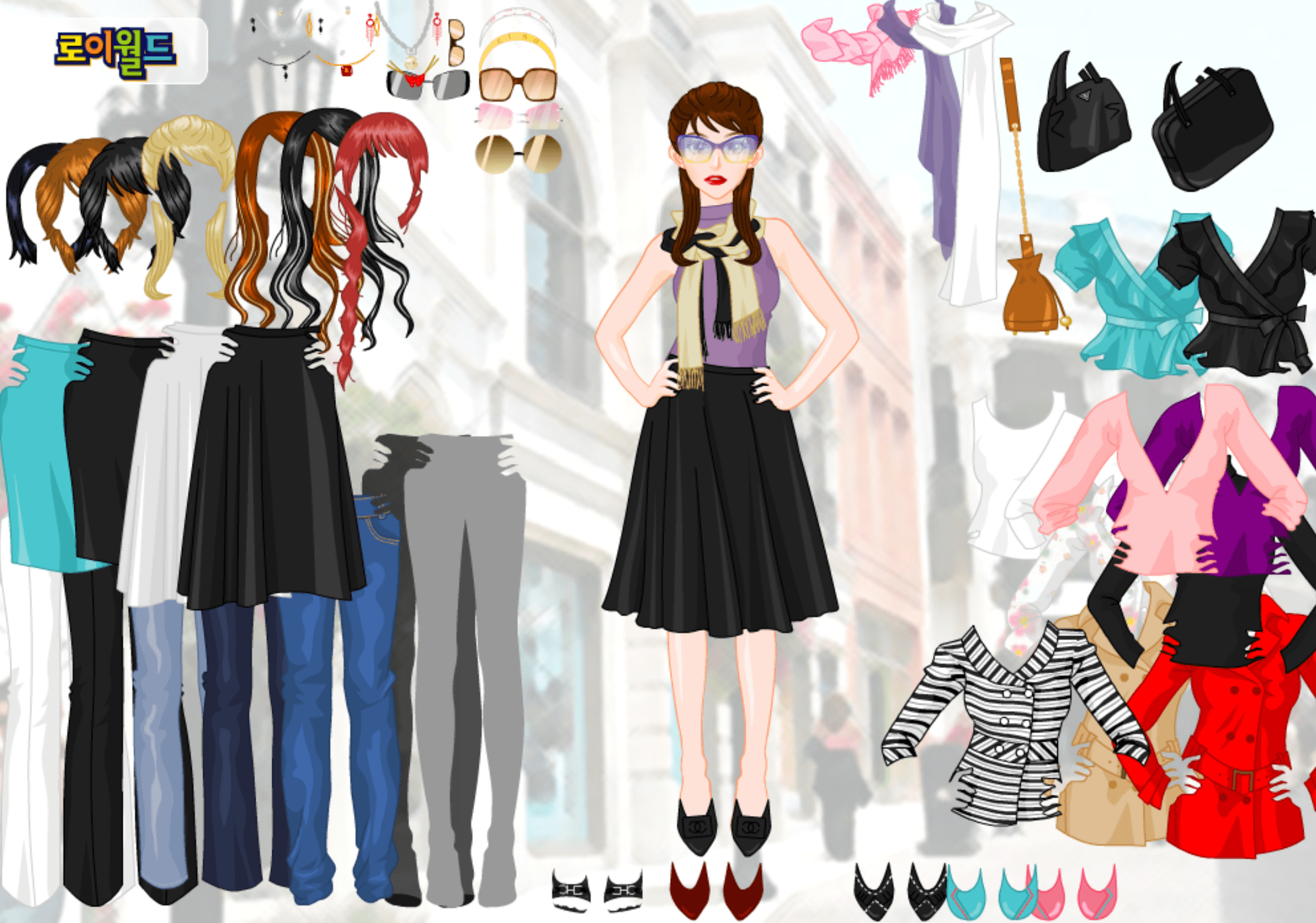 Roiworld Fashionable Girl Dressup screenshot