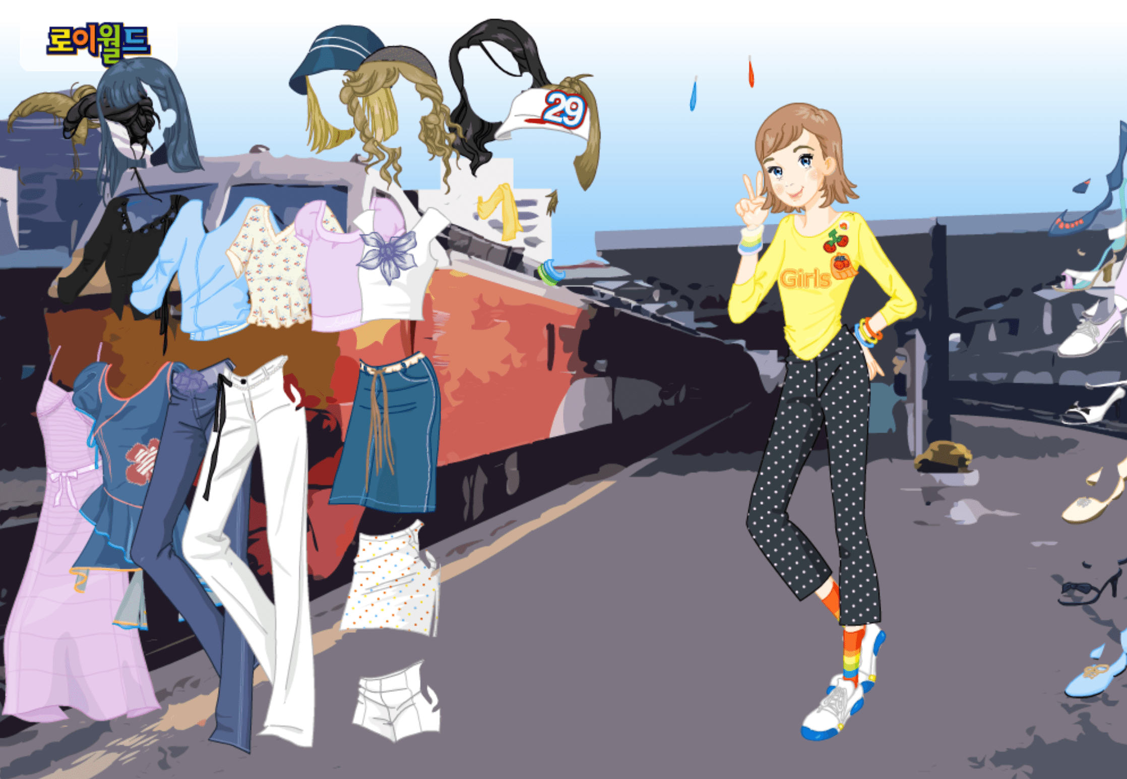 Roiworld Smiling Girl Dressup screenshot