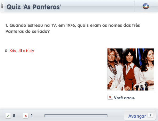 Quiz 'As Panteras' screenshot