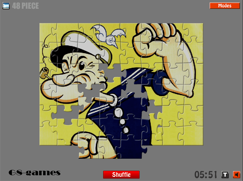 Popeye Jigsaw screenshot