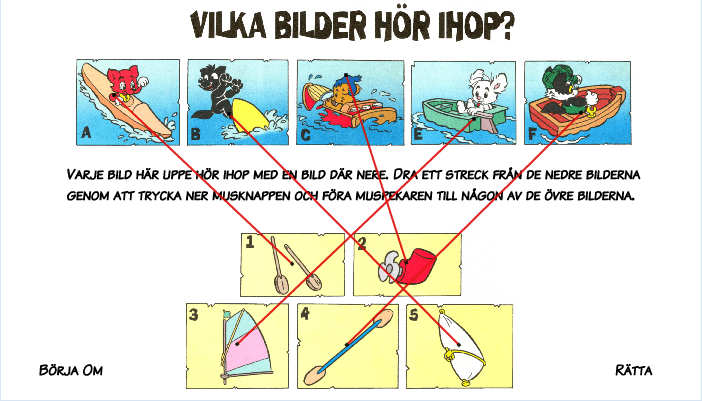Vilka bilder hör ihop? screenshot