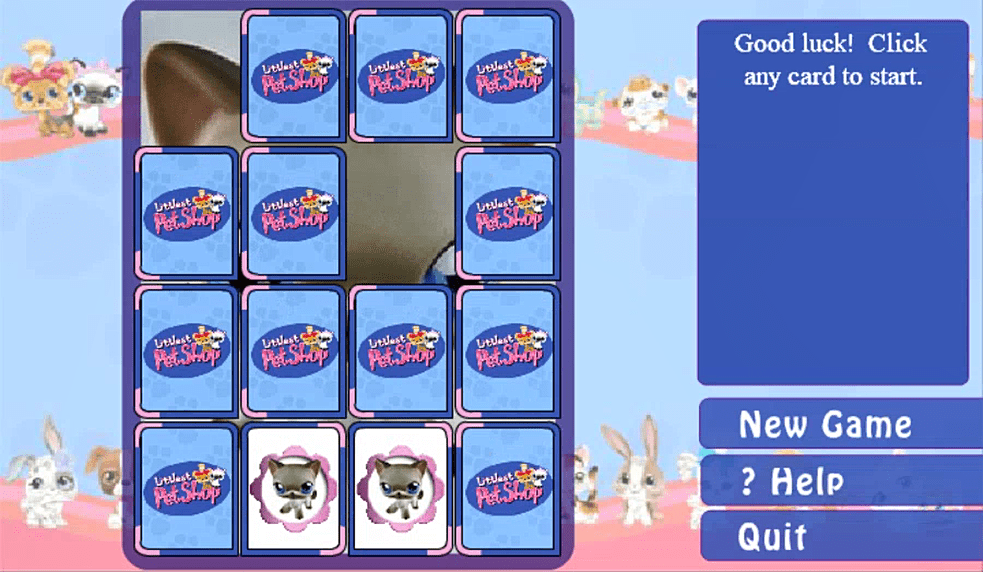 Littlest Pet Shop Matching Game screenshot