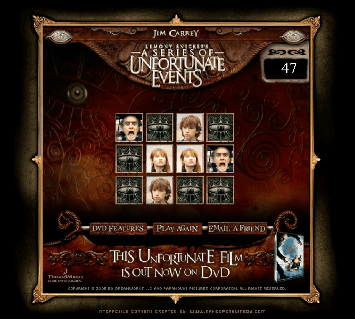 A Series of Unfortunate Events: Klaus' Memory Game screenshot