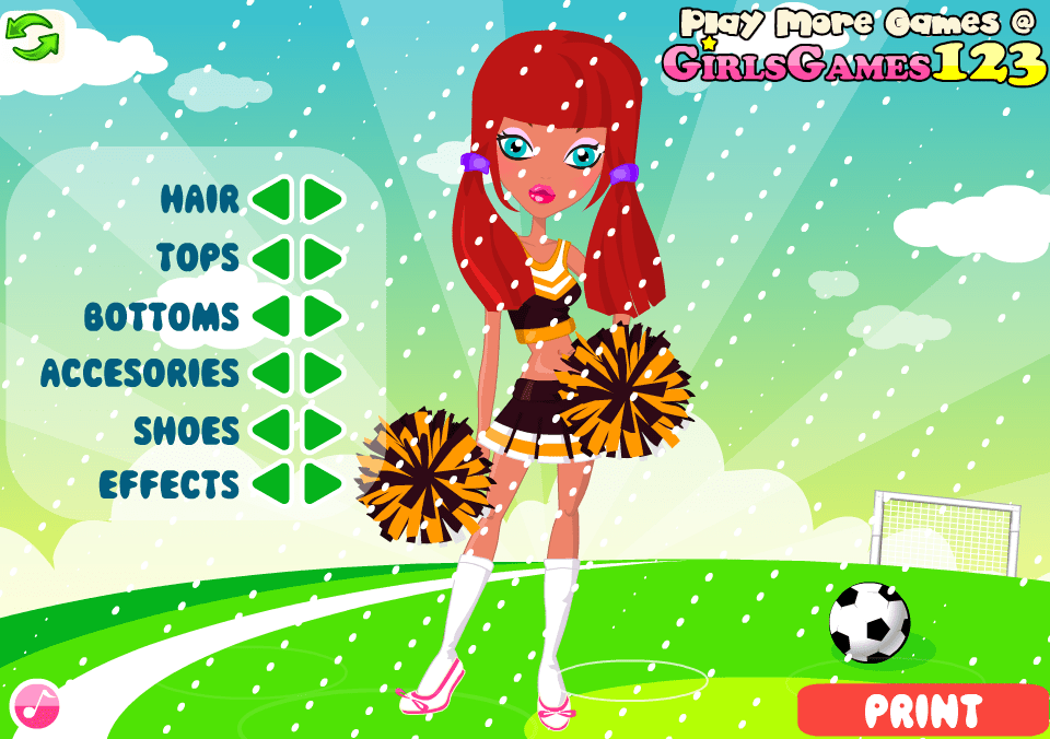 Super Cheerleader Dress Up screenshot
