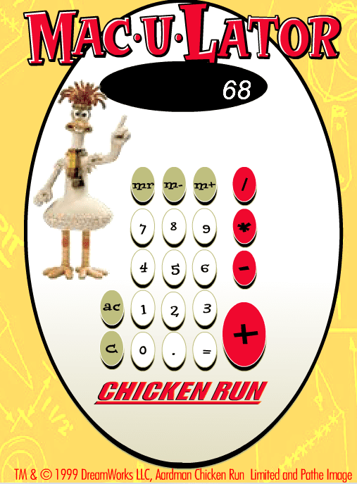 Chicken Run: Mac-U-Lator screenshot
