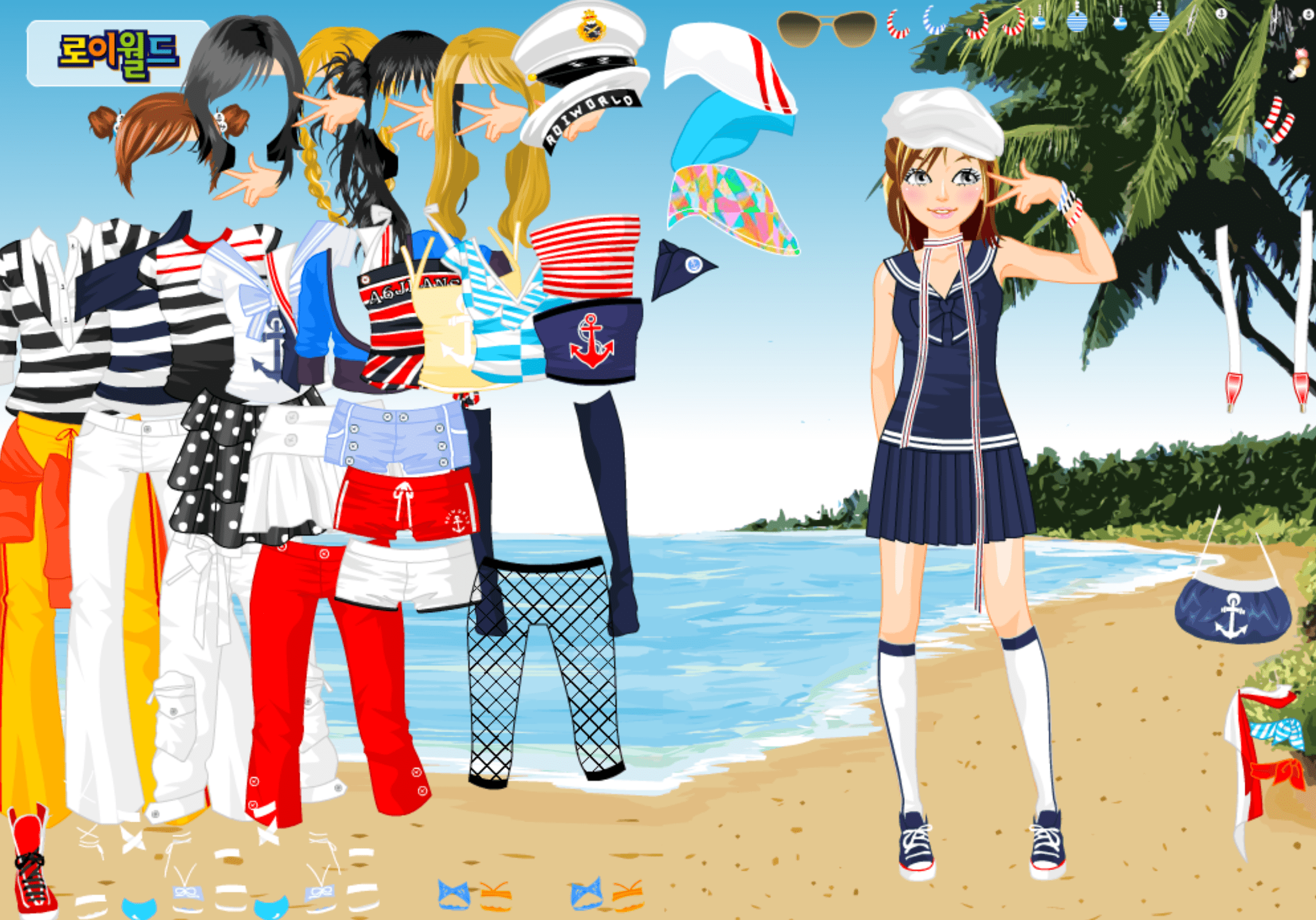 Roiworld Sailor Girl Dressup screenshot