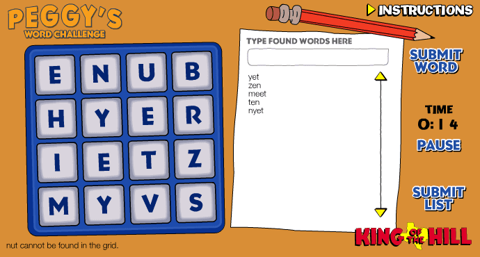Peggy's Word Challenge screenshot