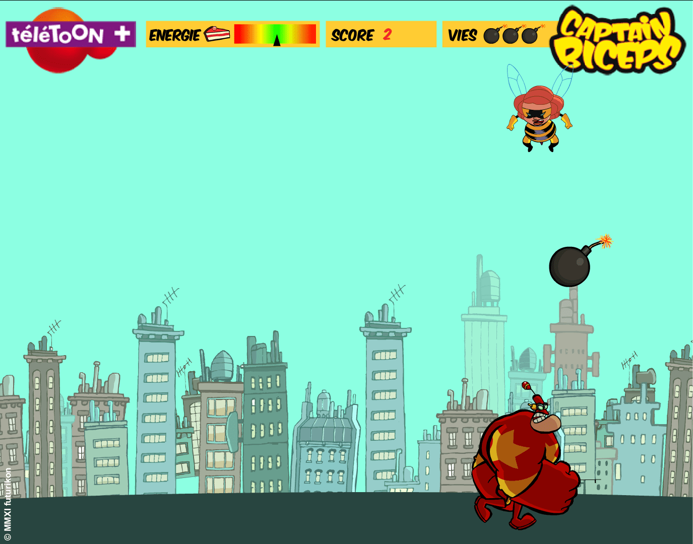 Captain Biceps: Pluie De Bombes screenshot