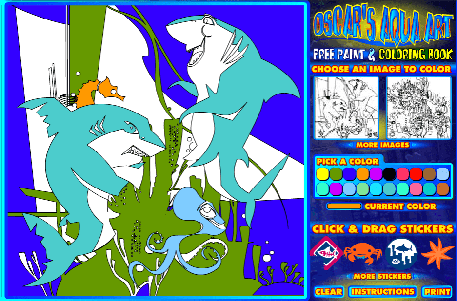 Oscar's Aqua Art screenshot