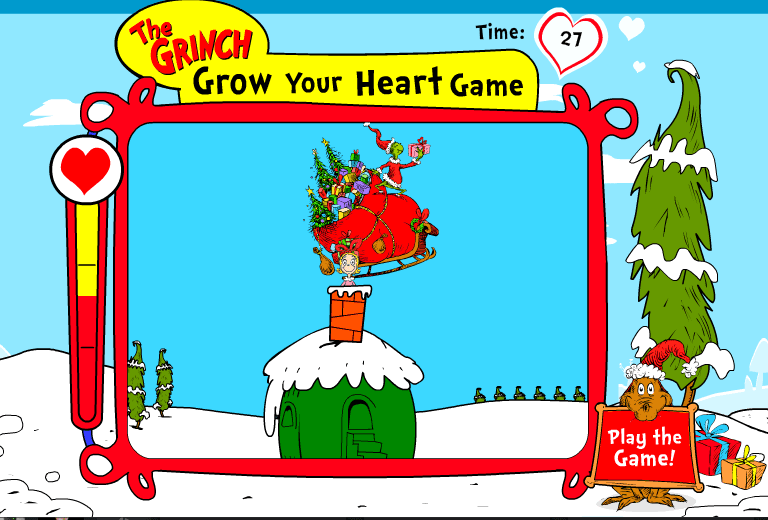 The Grinch Grow Your Heart Game screenshot
