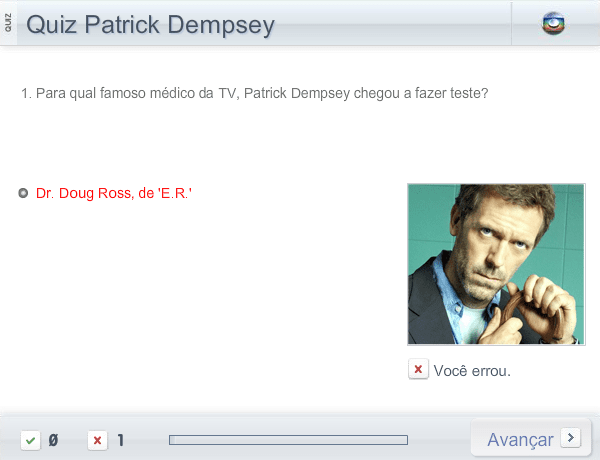 Quiz Patrick Dempsey screenshot