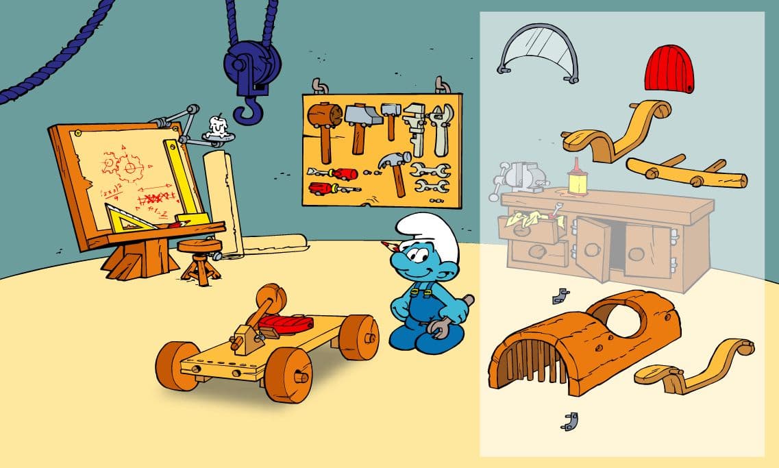 The Smurfs: Handy's Car screenshot