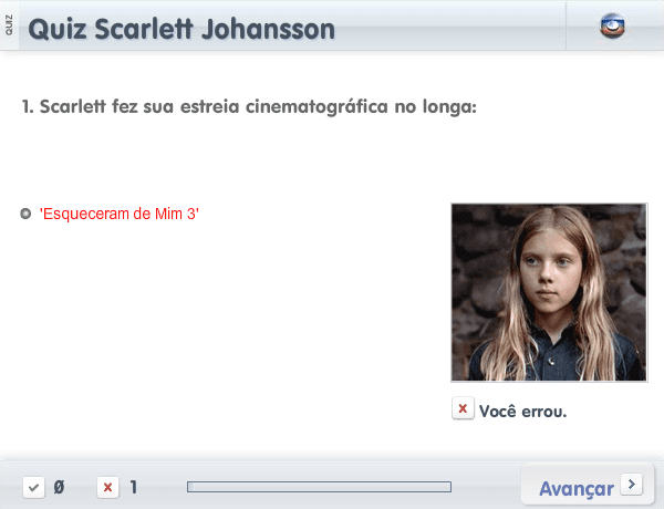 Quiz Scarlett Johansson screenshot
