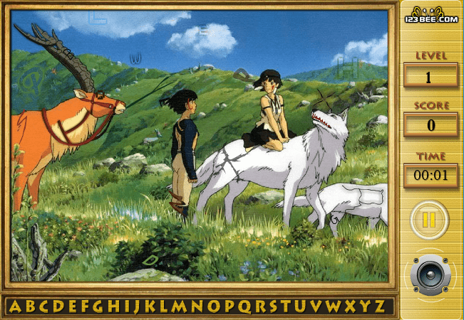 Princess Mononoke - Find the Alphabets screenshot