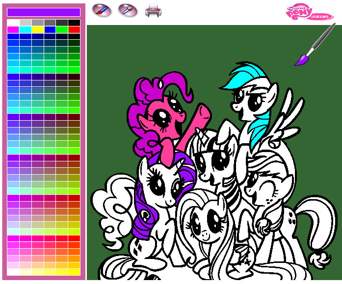 My Little Pony Colorear en Linea screenshot