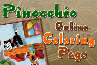 Pinocchio Online Coloring Page