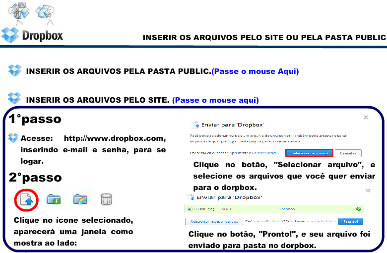 Tutorial do Dropbox screenshot