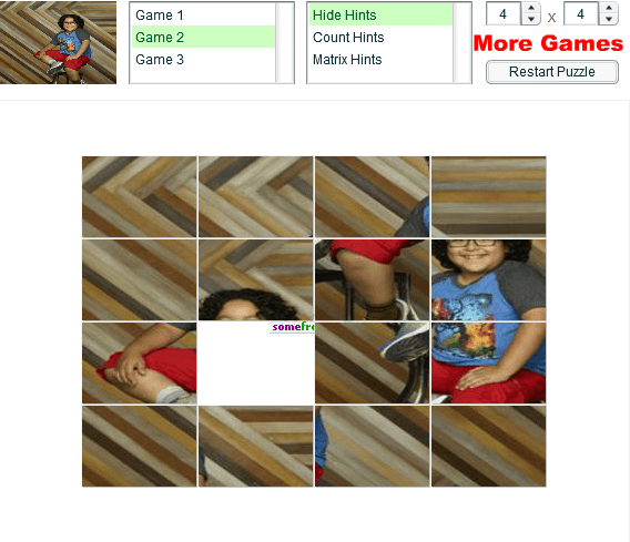 Bunk'd Sliding Puzzle screenshot