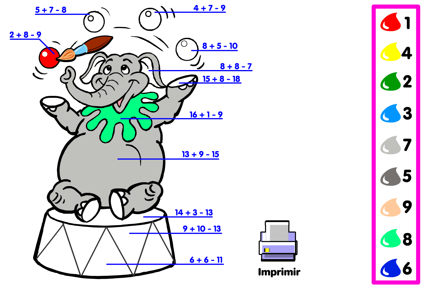 Calcule e Pinte screenshot
