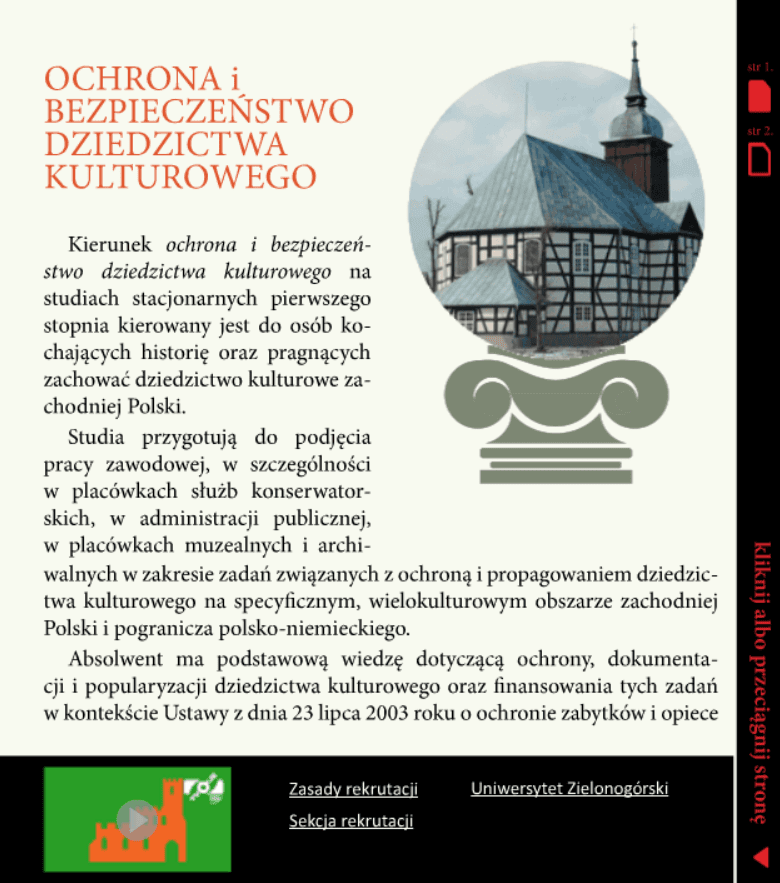 Ochrona i bezpieczeństwo dziedzictwa kulturowego screenshot