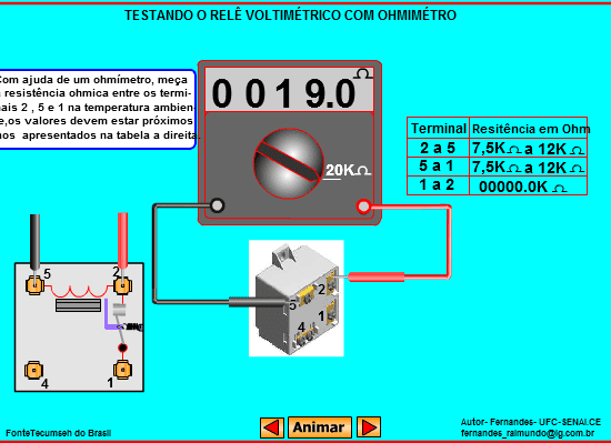 Relê Voltmétrico screenshot