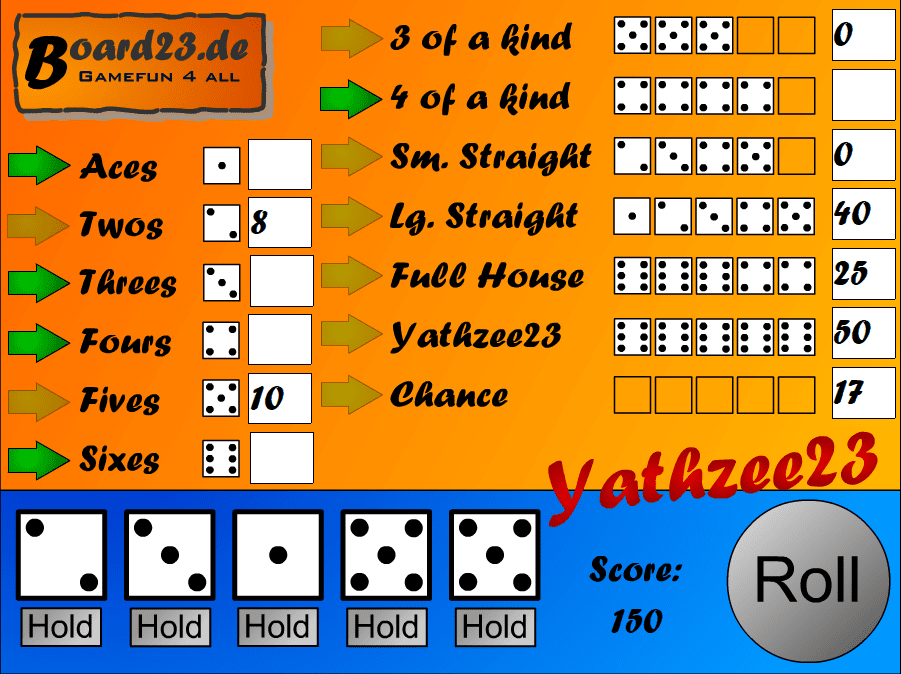 Yathzee23 screenshot