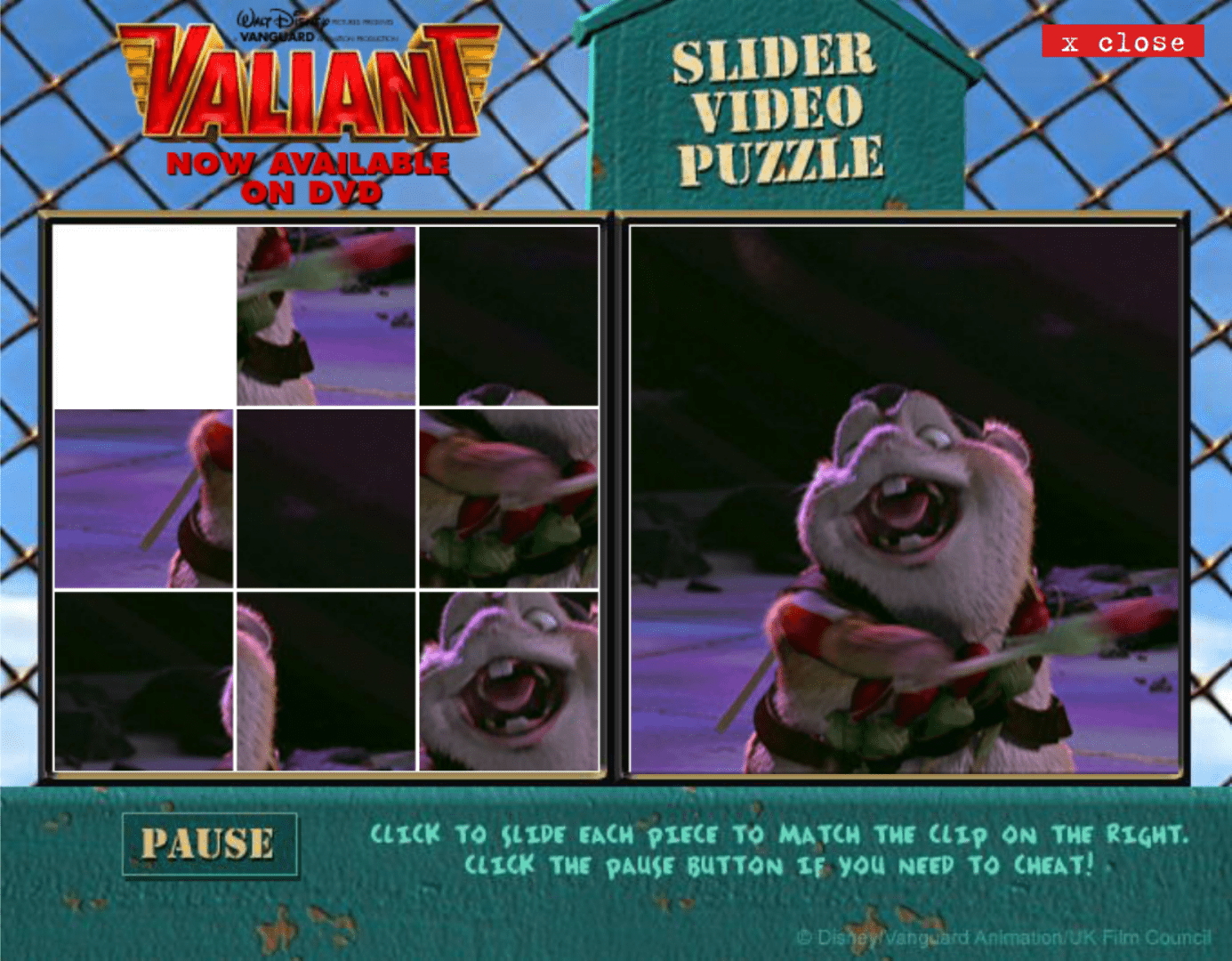 Valiant: Slider Video Puzzle screenshot