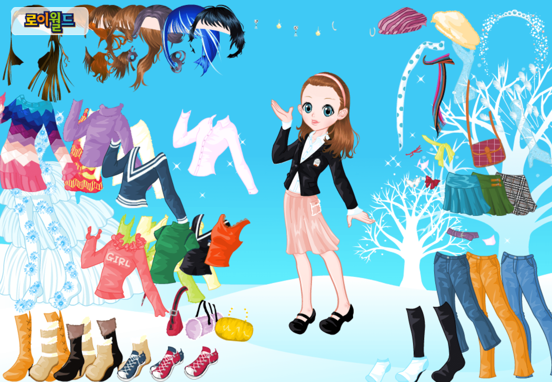 Roiworld Snow Day Dressup screenshot