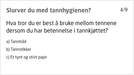 Slurver du med tannhygienen? screenshot