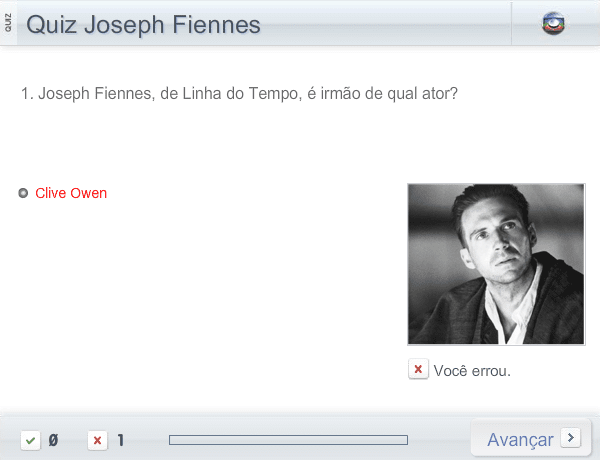 Quiz Joseph Fiennes screenshot
