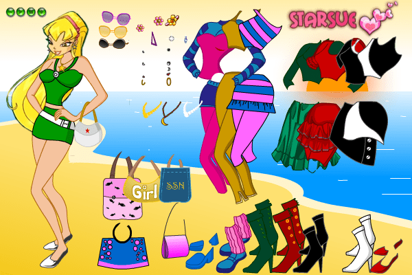 Winx Club Stella In The Beach screenshot