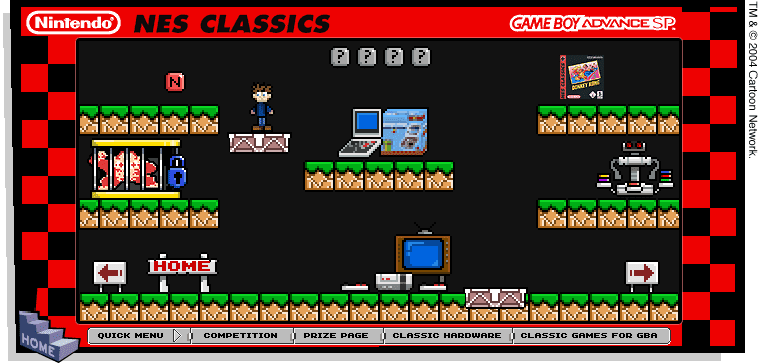 NES Classics Microsite screenshot