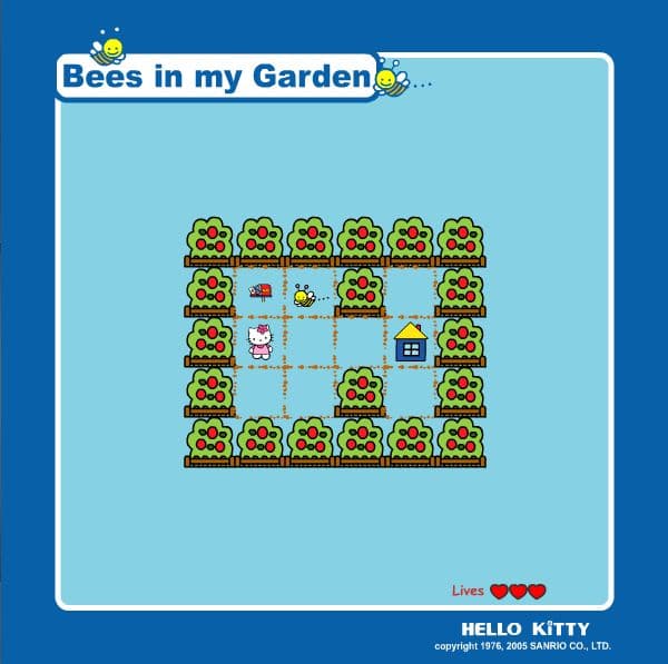 Hello Kitty Bees In My Garden screenshot