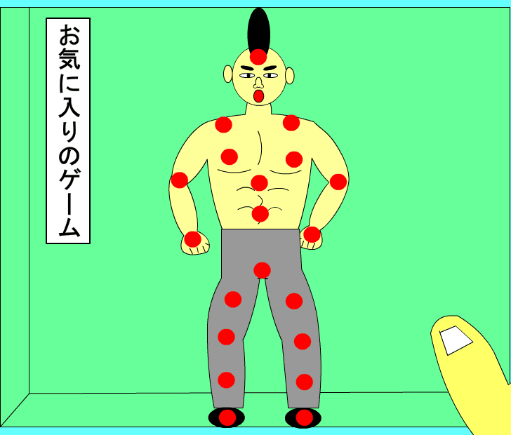 秘孔を突くゲーム screenshot