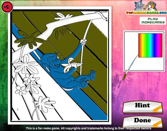 Curious George Coloring screenshot