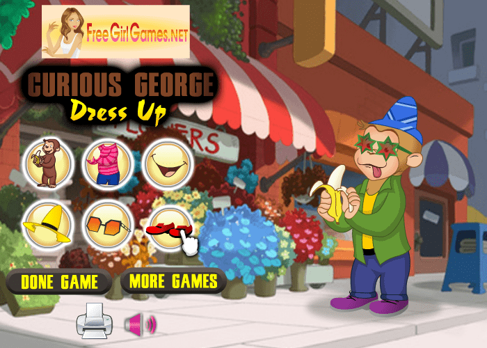 Curious George Dress Up screenshot