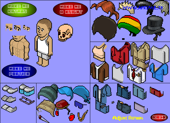 Habbo Hotel Dress Up screenshot