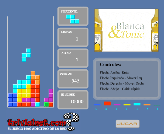 TrivialTetris screenshot