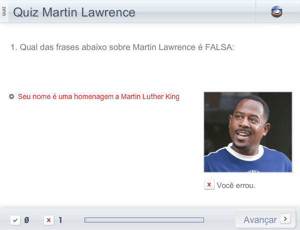 Quiz Martin Lawrence screenshot