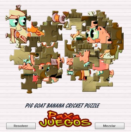 Pig Goat Banana Cricket Puzzle screenshot