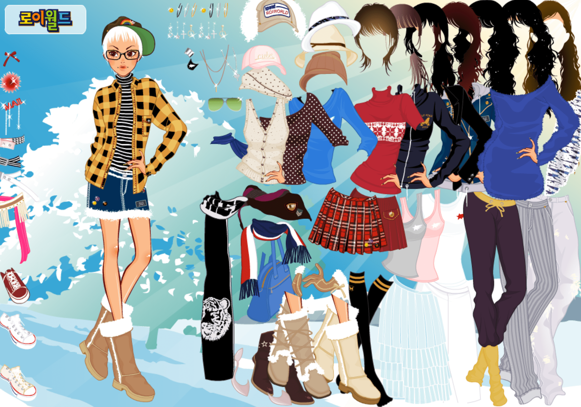 Roiworld Stylish Winter Dressup screenshot