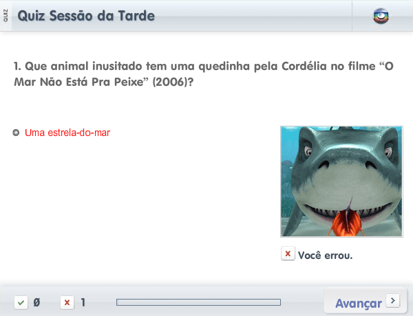 Quiz Sessão da Tarde (2012-01-16) screenshot