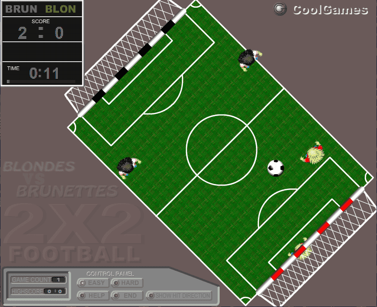Blondes VS Brunettes 2x2 Football screenshot