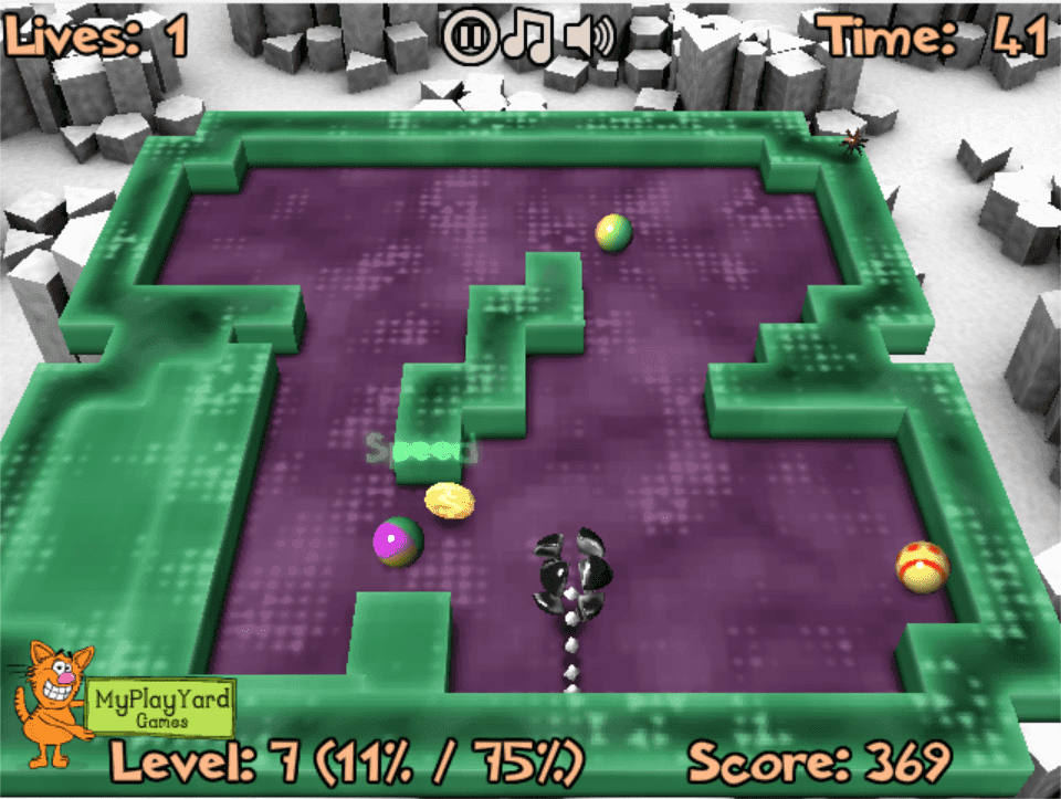 Xonix 3D: Level Pack screenshot