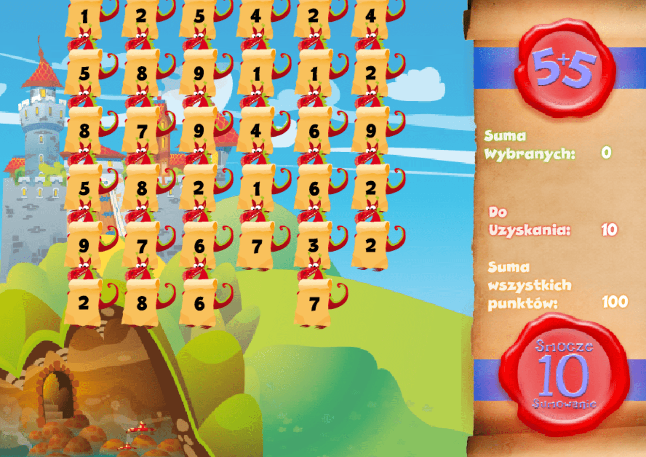Smocze sumowanie screenshot