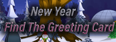 New Year Find The Greeting Card