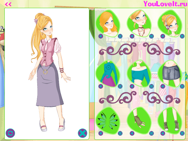 Новая игра Чародейки WITCH: Одевалка Корнелии screenshot