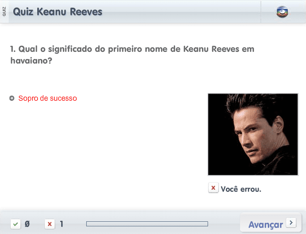 Quiz Keanu Reeves screenshot