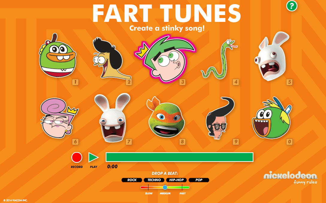 Nickelodeon Fart Tunes screenshot